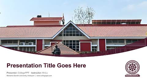 Mahatma Gandhi University, Kottayam Course/Courseware Creation PPT Template