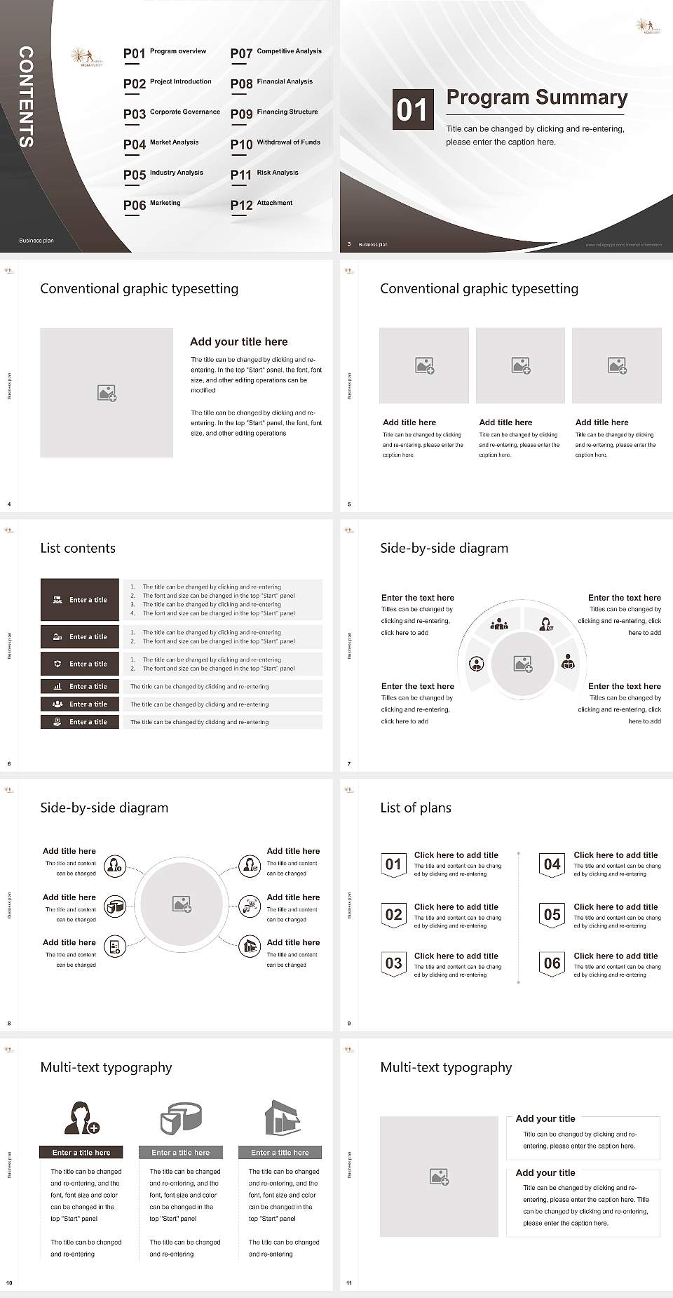 MGM University Competition/Entrepreneurship Contest PPT Template4:3 ratio PPT effect preview image2