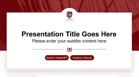 Maharashtra National Law University (Nagpur) National Scholarship Defense PPT Template