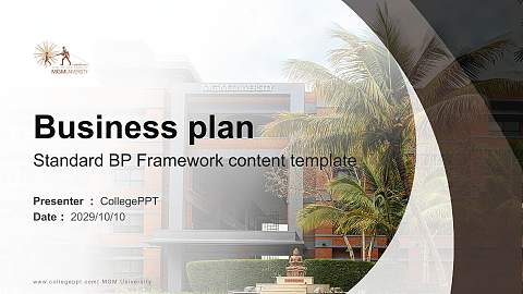 MGM University Competition/Entrepreneurship Contest PPT Template