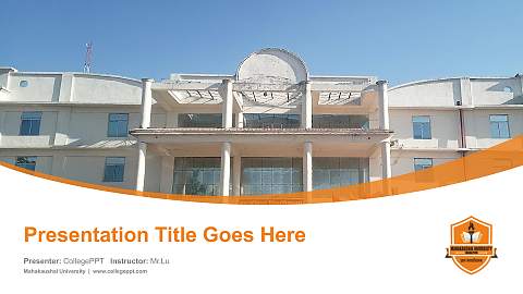 Mahakaushal University Course/Courseware Creation PPT Template