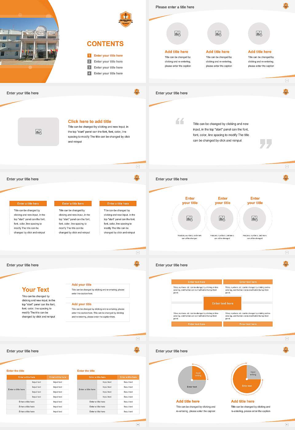 Mahakaushal University Course/Courseware Creation PPT Template16:9 ratio PPT effect preview image2