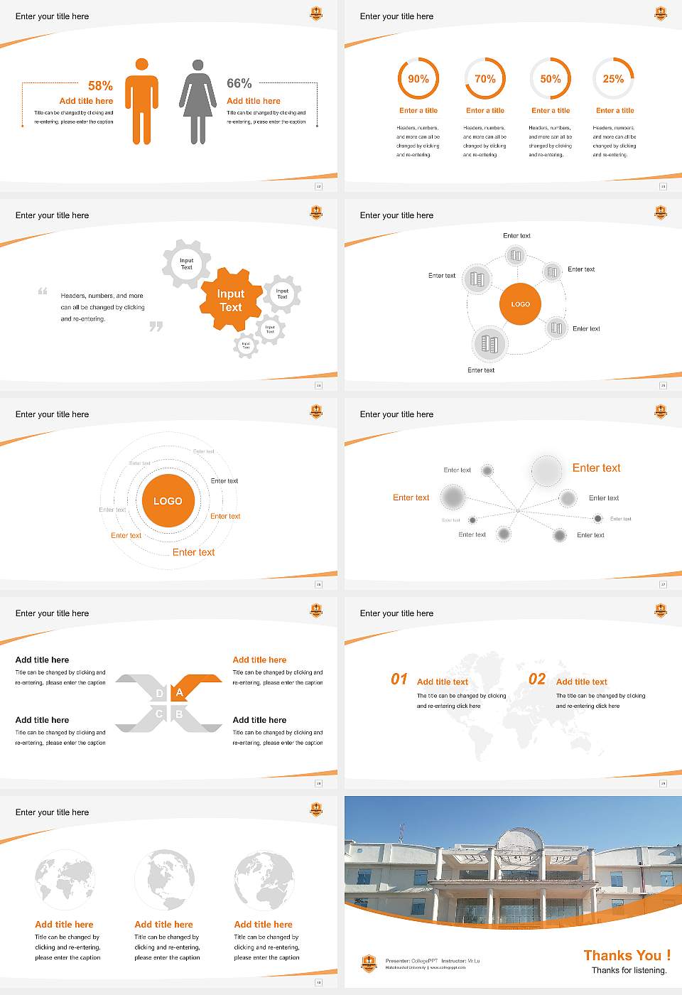 Mahakaushal University Course/Courseware Creation PPT Template16:9 ratio PPT effect preview image4