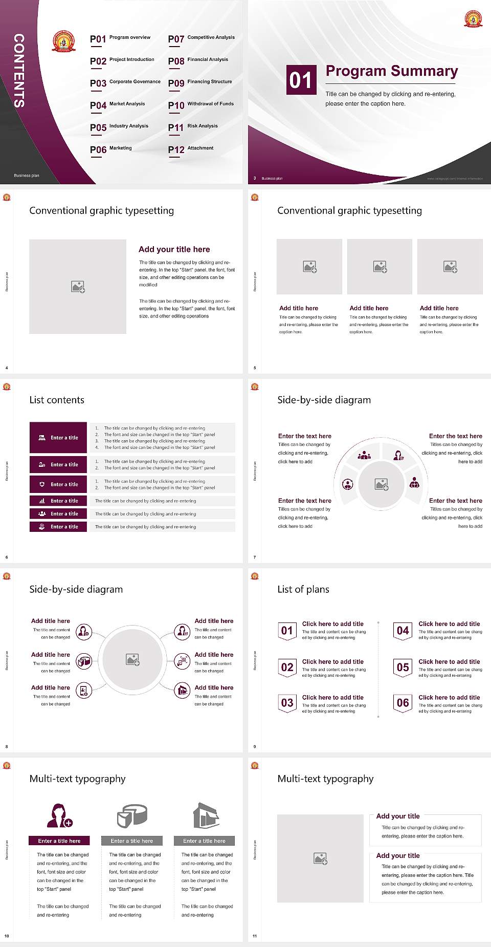 Mahayogi Gorakhnath University Competition/Entrepreneurship Contest PPT Template4:3 ratio PPT effect preview image2