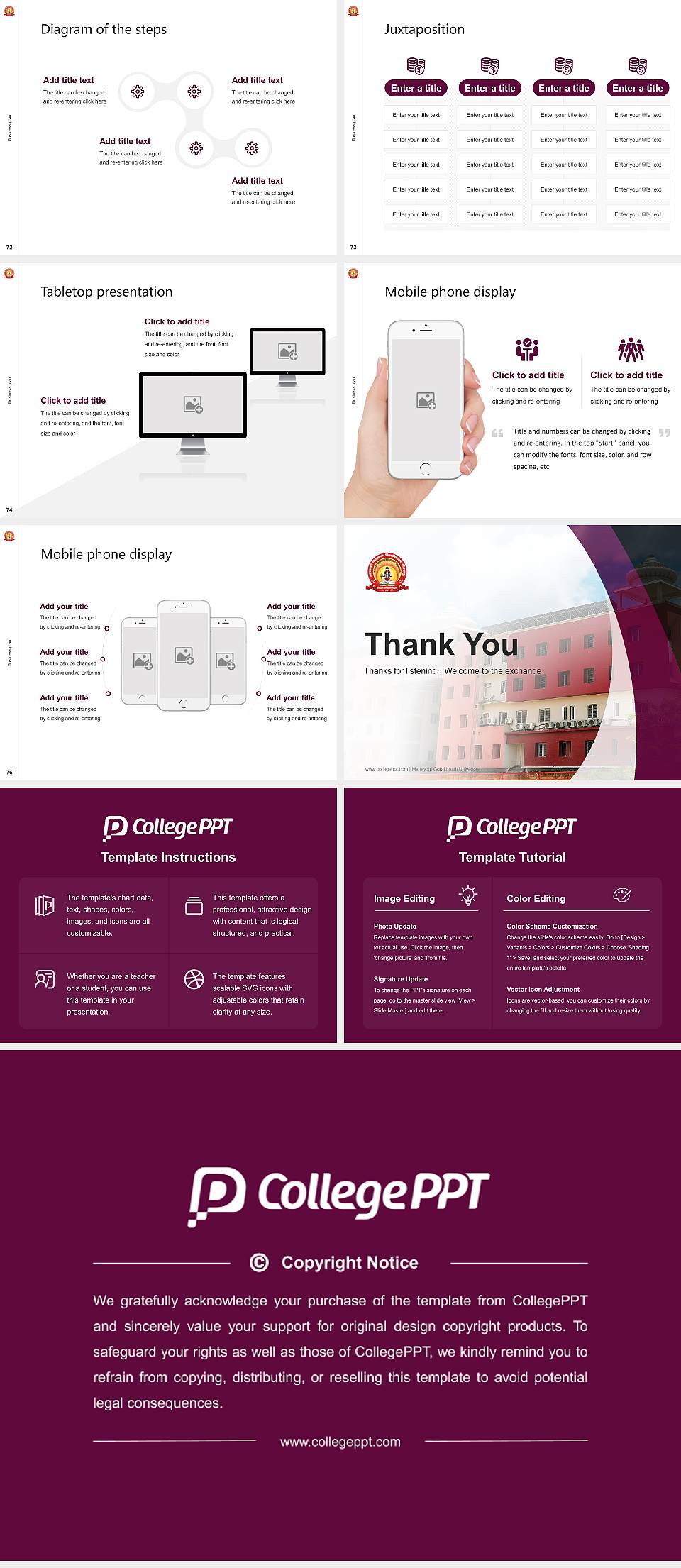Mahayogi Gorakhnath University Competition/Entrepreneurship Contest PPT Template4:3 ratio PPT effect preview image9