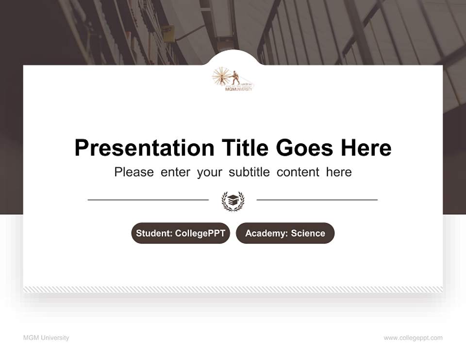 MGM University National Scholarship Defense PPT Template4:3 ratio PPT effect preview image4