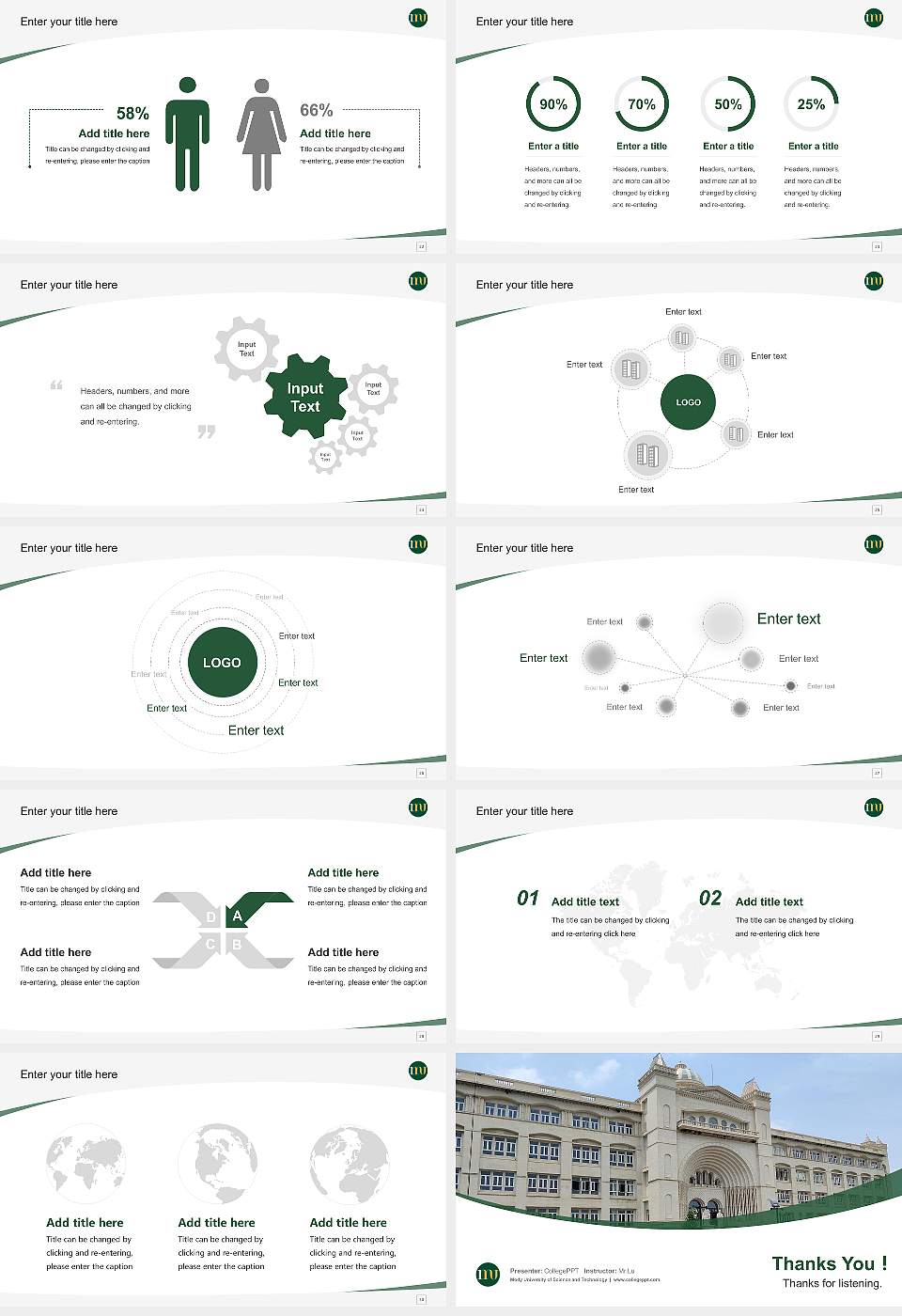 Mody University of Science and Technology Course/Courseware Creation PPT Template16:9 ratio PPT effect preview image4