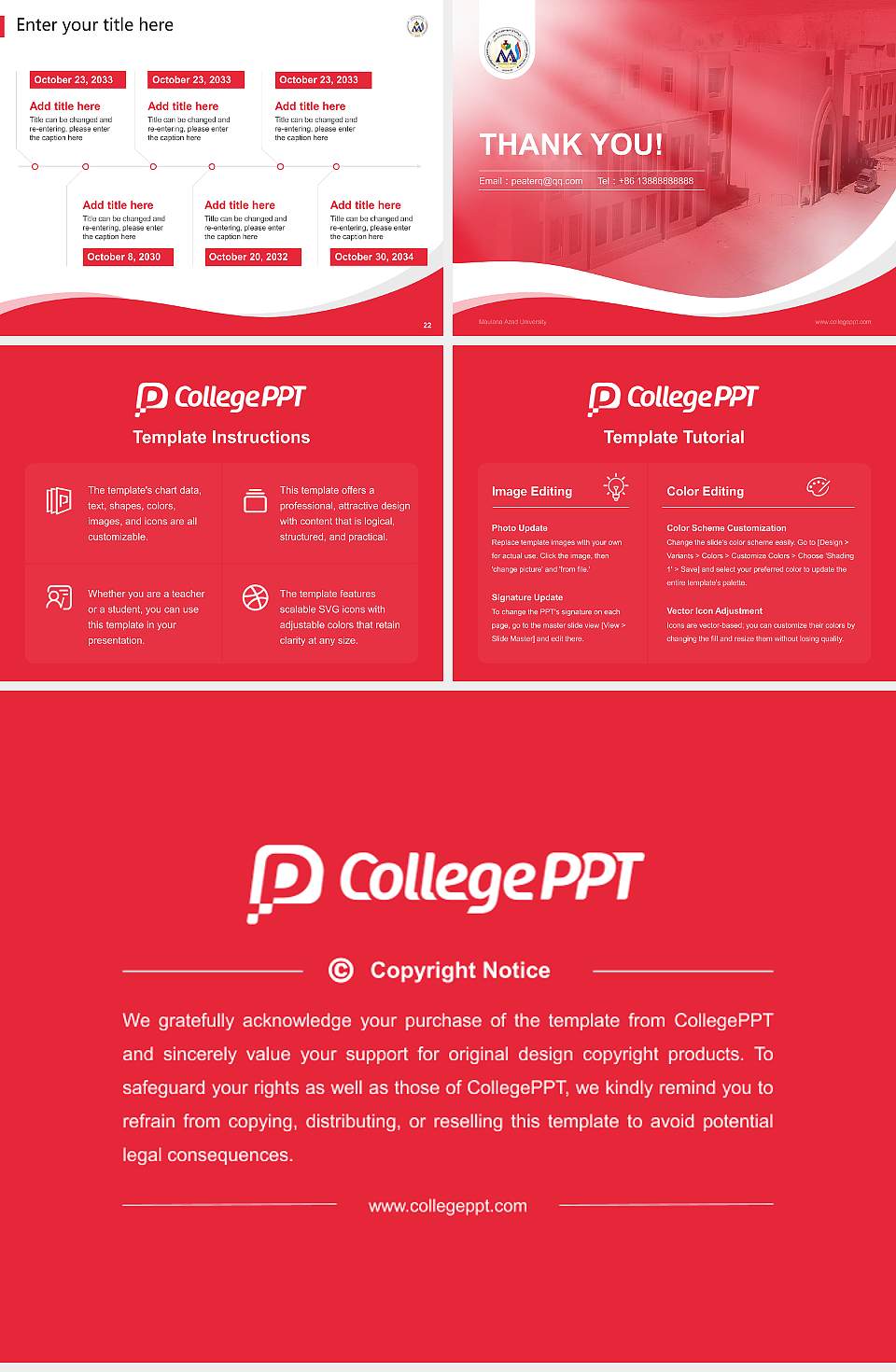 Maulana Azad University Lecture Sharing and Networking Event PPT Template4:3 ratio PPT effect preview image4