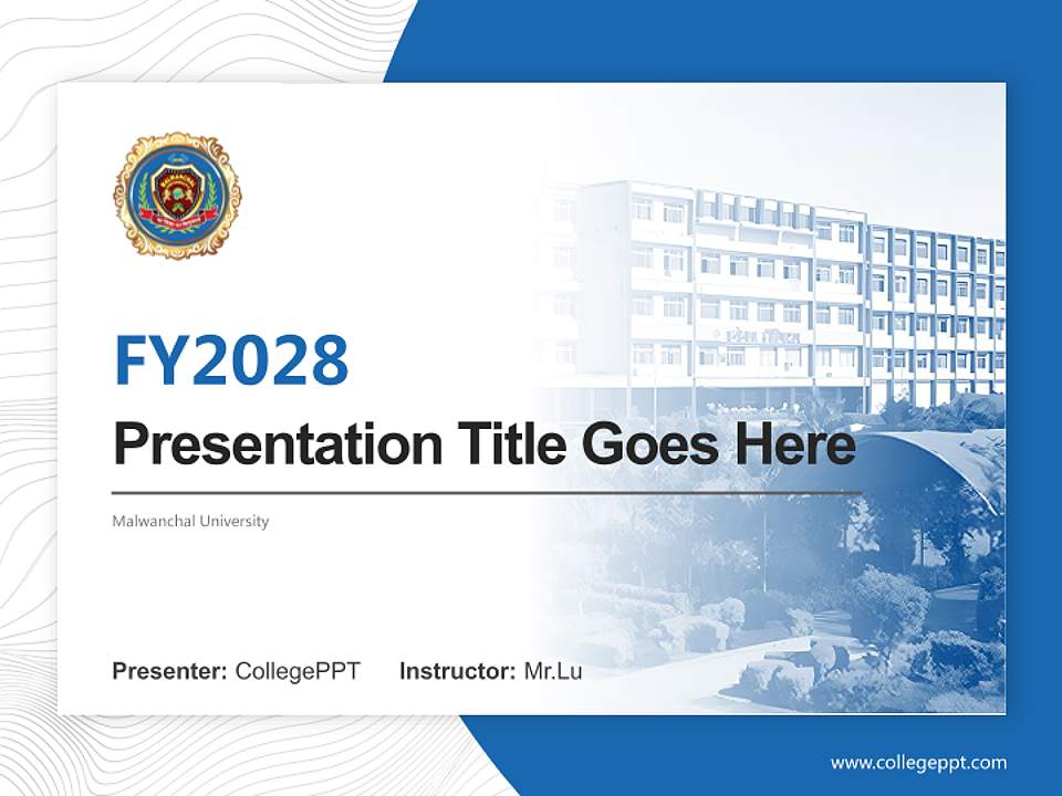 Malwanchal University Academic Presentation/Research Findings Report PPT Template4:3 ratio PPT effect preview image5
