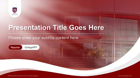 Maharashtra National Law University (Nagpur) Lecture Sharing and Networking Event PPT Template