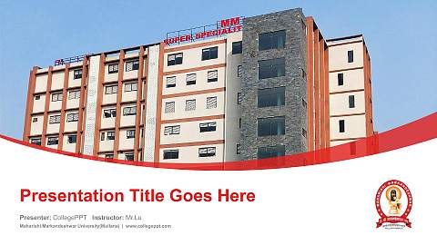 Maharishi Markandeshwar University(Mullana) Course/Courseware Creation PPT Template