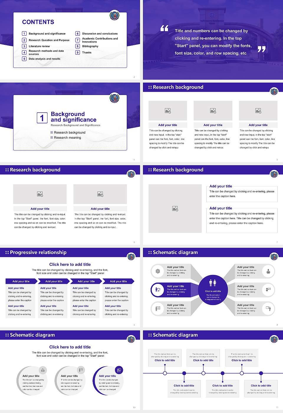 Maharishi Dayanand University Graduation Thesis Defense PPT Template16:9 ratio PPT effect preview image2