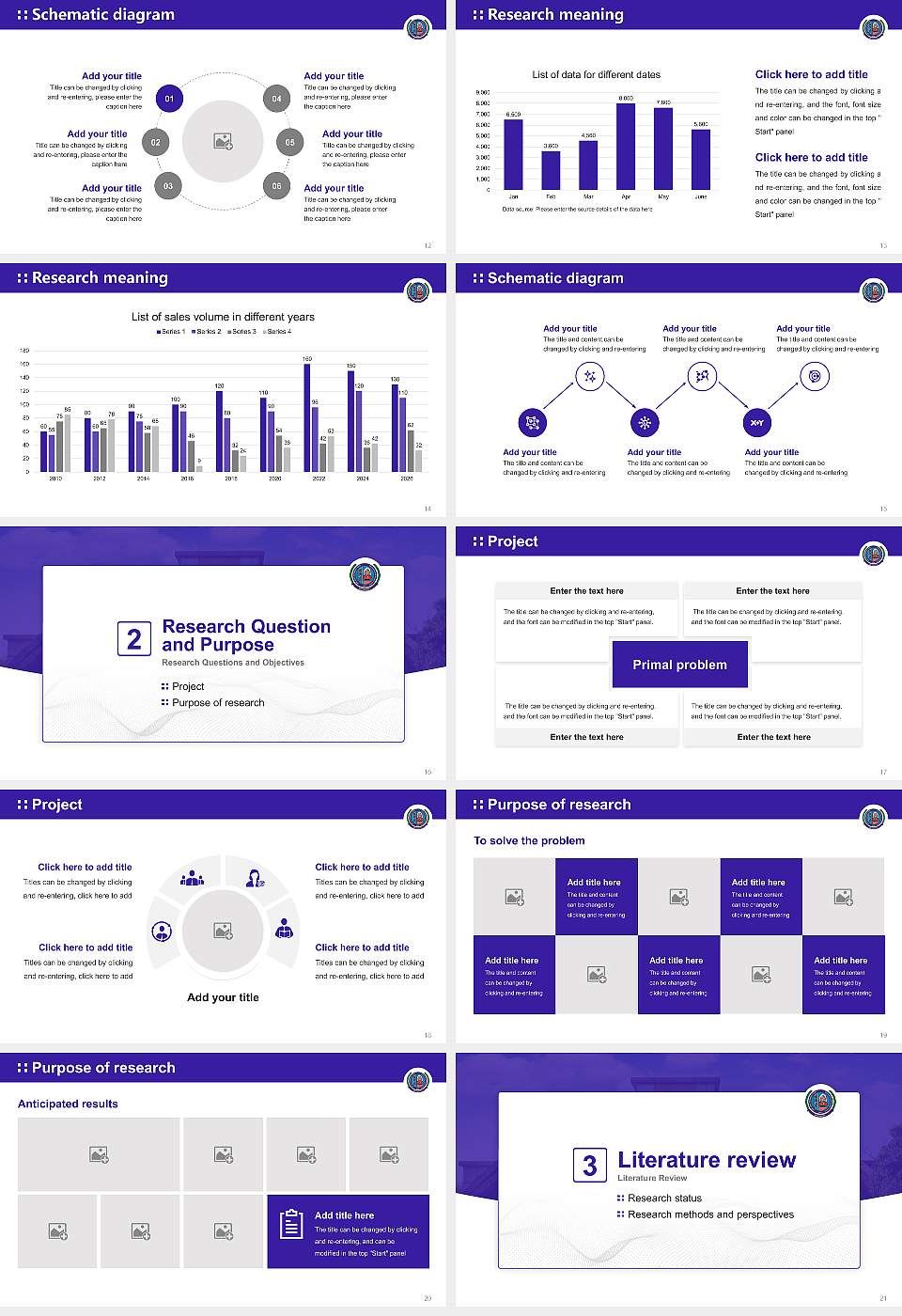 Maharishi Dayanand University Graduation Thesis Defense PPT Template16:9 ratio PPT effect preview image3