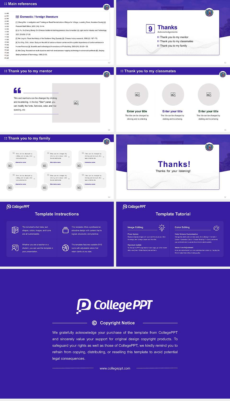 Maharishi Dayanand University Graduation Thesis Defense PPT Template16:9 ratio PPT effect preview image7