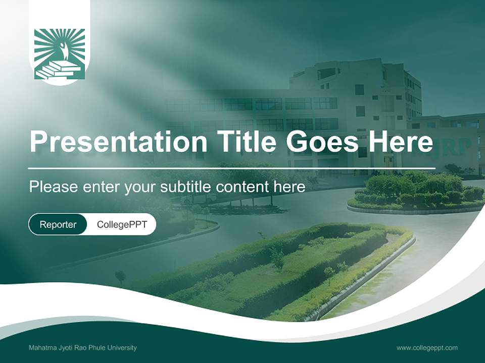 Mahatma Jyoti Rao Phule University Lecture Sharing and Networking Event PPT Template4:3 ratio PPT effect preview image4