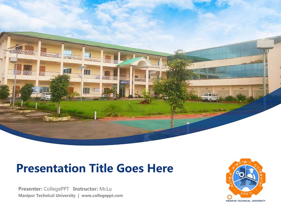 Manipur Technical University Course/Courseware Creation PPT Template4:3 ratio PPT effect preview image5