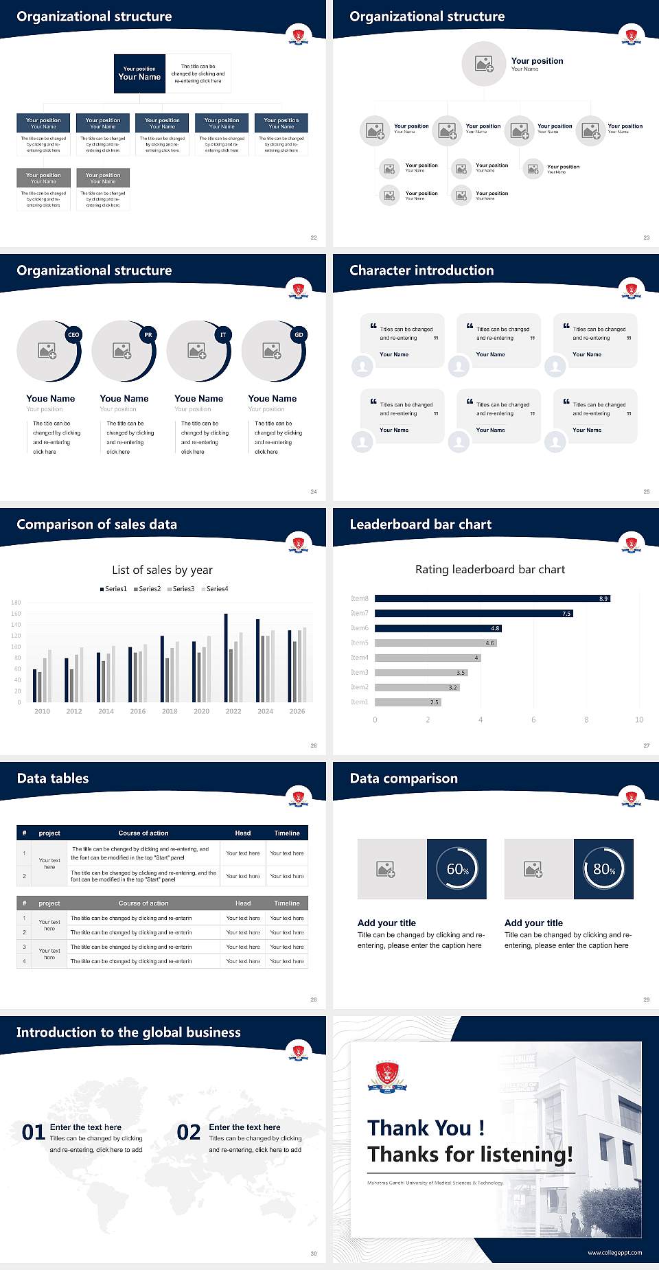 Mahatma Gandhi University of Medical Sciences & Technology Academic Presentation/Research Findings Report PPT Template4:3 ratio PPT effect preview image4