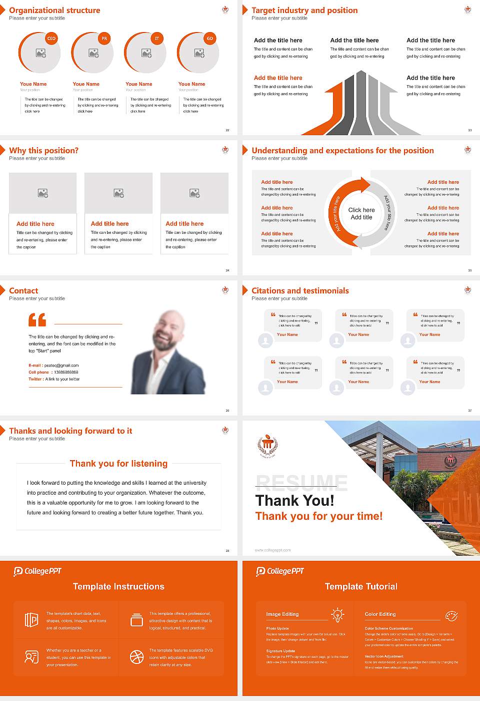 Manipal Academy of Higher Education Resume PPT Template16:9 ratio PPT effect preview image4