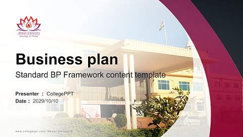 Mewar University Competition/Entrepreneurship Contest PPT Template