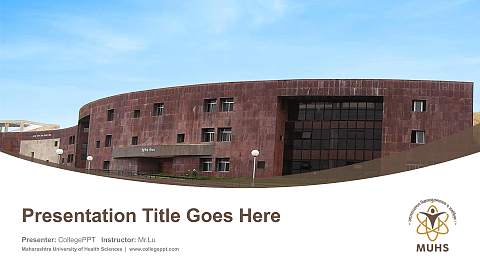 Maharashtra University of Health Sciences Course/Courseware Creation PPT Template