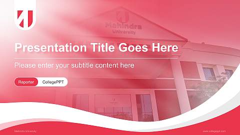 Mahindra University Lecture Sharing and Networking Event PPT Template