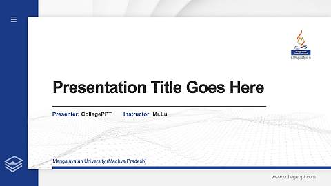 Mangalayatan University (Madhya Pradesh) Thesis Proposal/Graduation Defense PPT Template