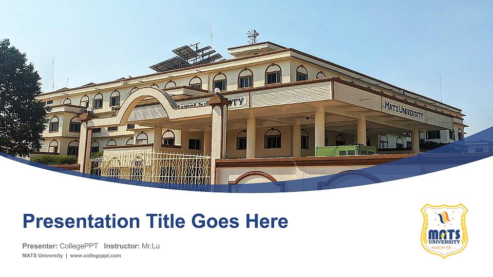 MATS University Course/Courseware Creation PPT Template16:9 ratio PPT effect preview image