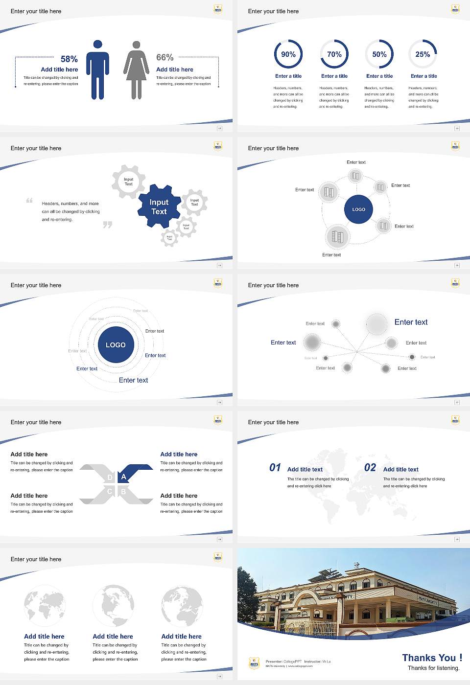 MATS University Course/Courseware Creation PPT Template16:9 ratio PPT effect preview image4