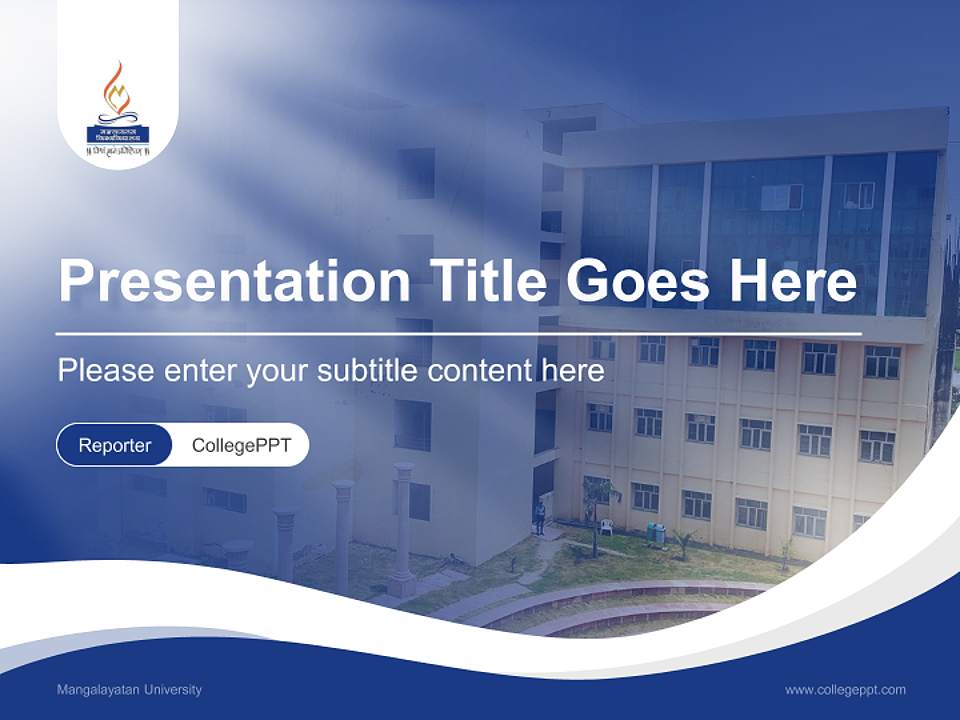 Mangalayatan University Lecture Sharing and Networking Event PPT Template4:3 ratio PPT effect preview image4