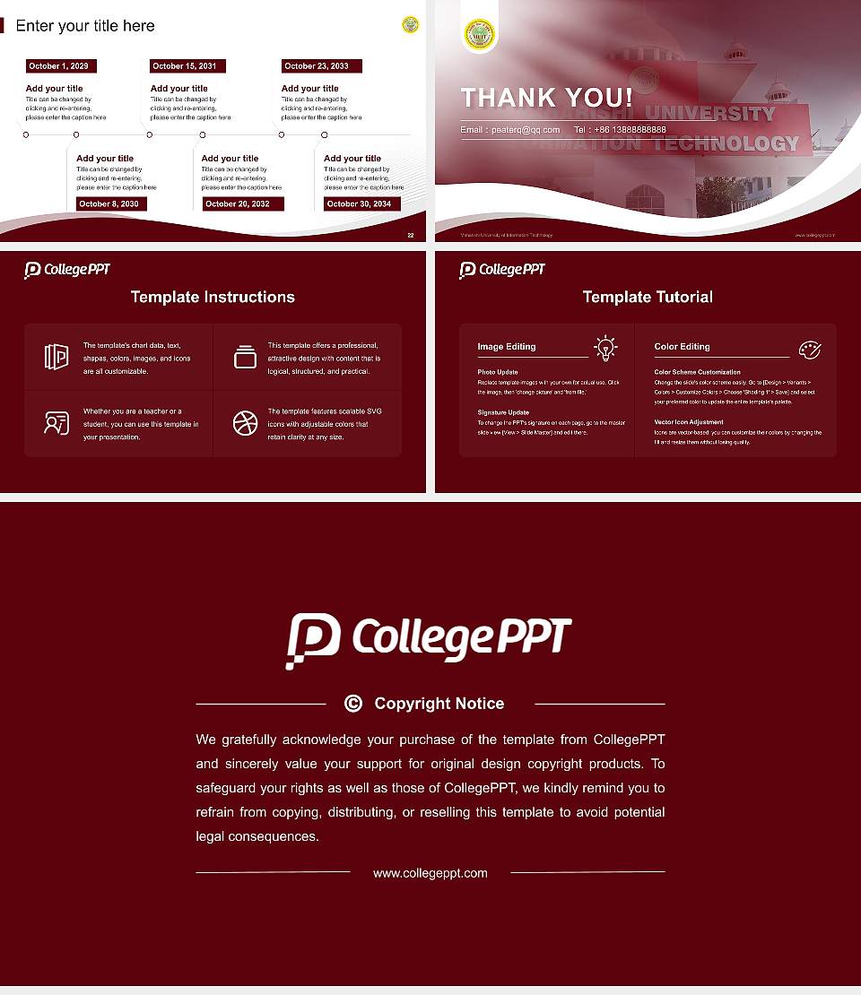 Maharishi University of Information Technology Lecture Sharing and Networking Event PPT Template16:9 ratio PPT effect preview image4