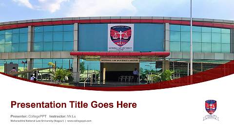 Maharashtra National Law University (Nagpur) Course/Courseware Creation PPT Template