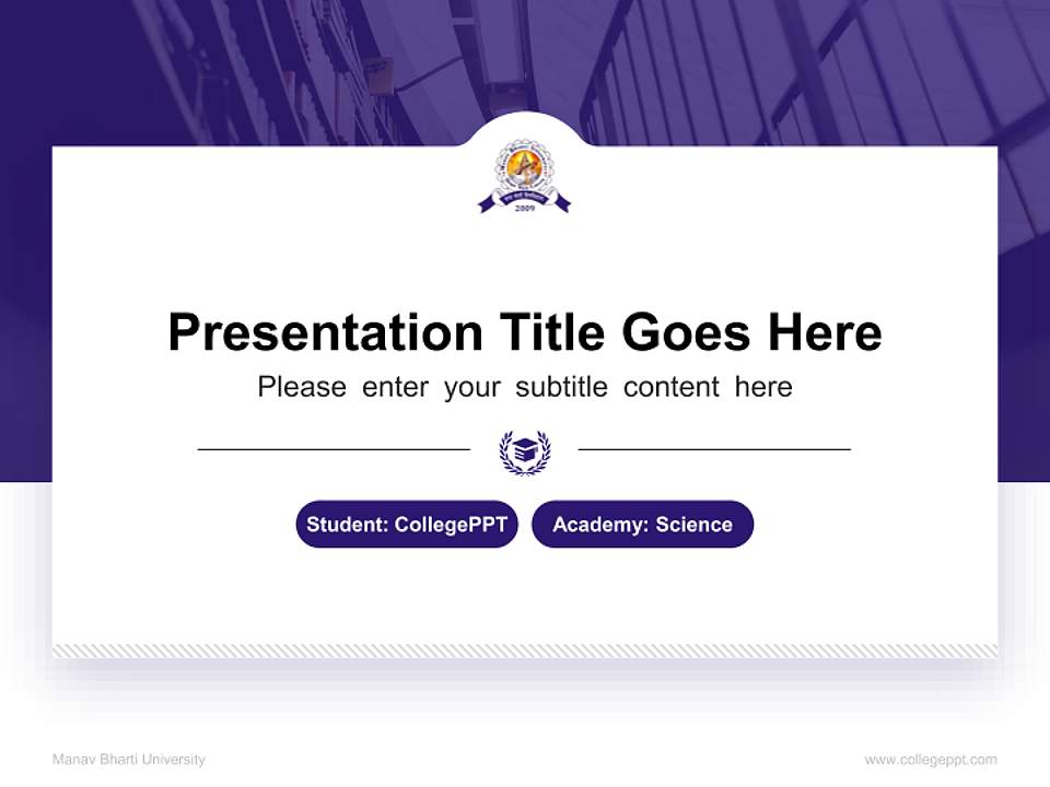 Manav Bharti University National Scholarship Defense PPT Template4:3 ratio PPT effect preview image4