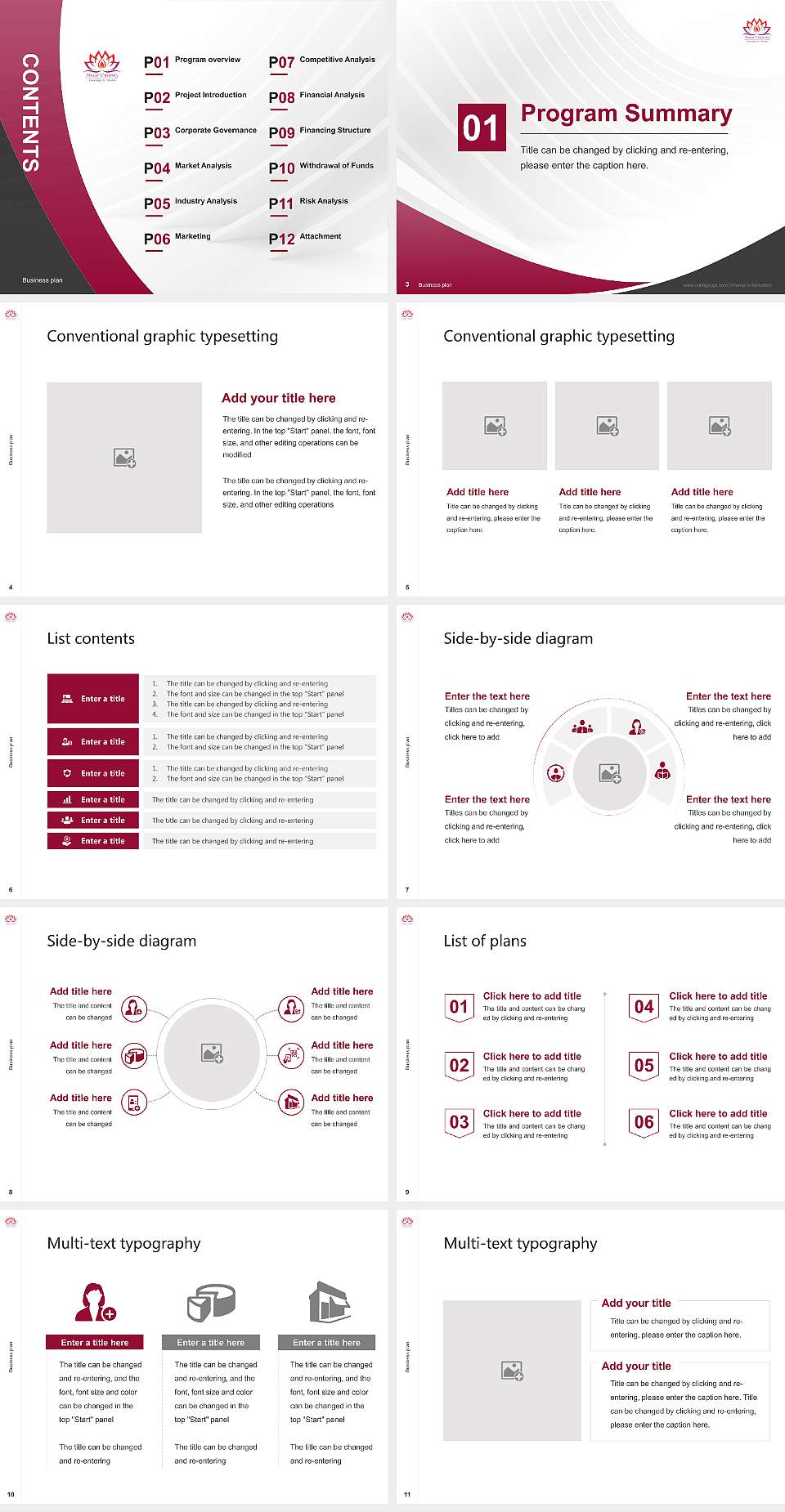 Mewar University Competition/Entrepreneurship Contest PPT Template4:3 ratio PPT effect preview image2
