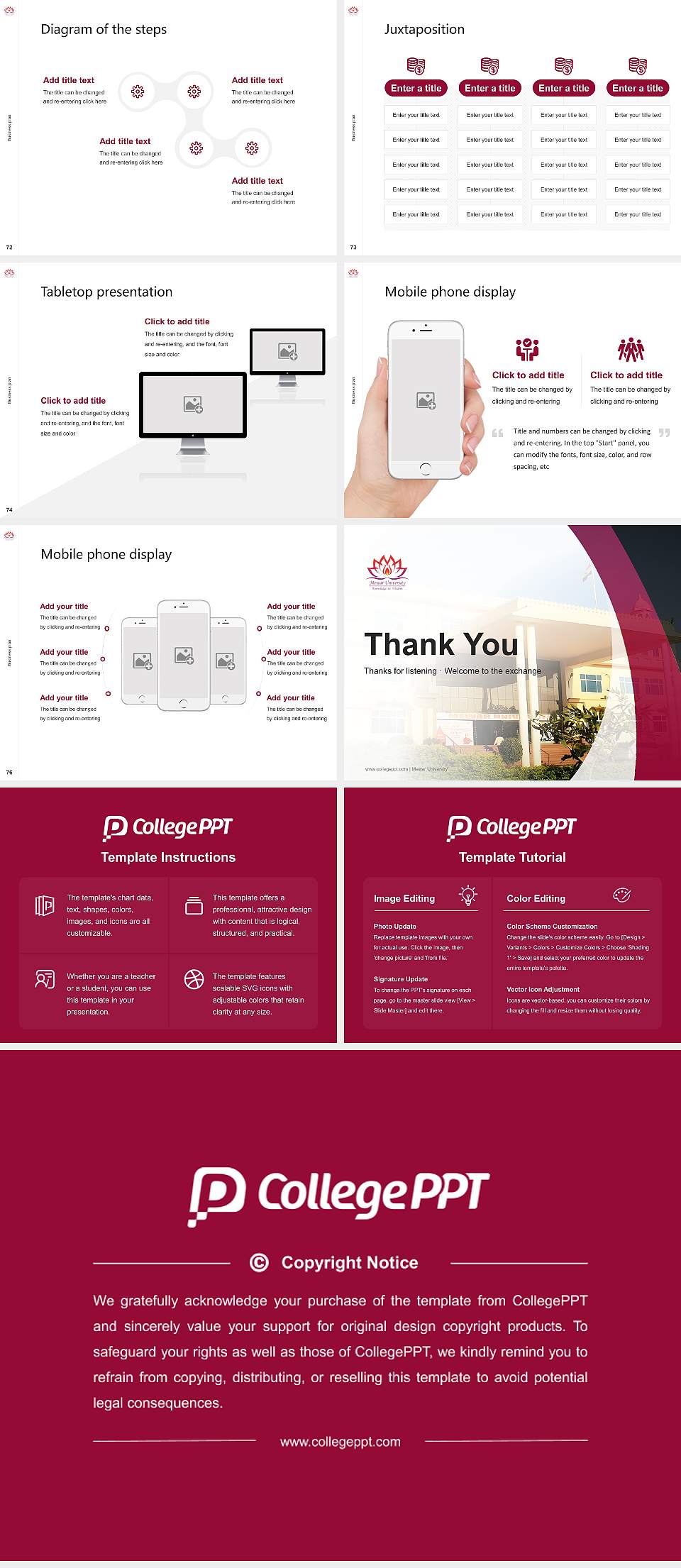 Mewar University Competition/Entrepreneurship Contest PPT Template4:3 ratio PPT effect preview image9