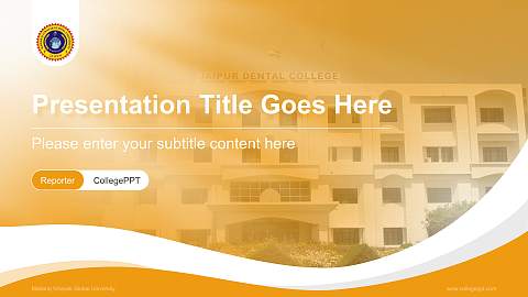Maharaj Vinayak Global University Lecture Sharing and Networking Event PPT Template
