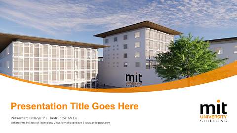 Maharashtra Institute of Technology University of Meghalaya Course/Courseware Creation PPT Template