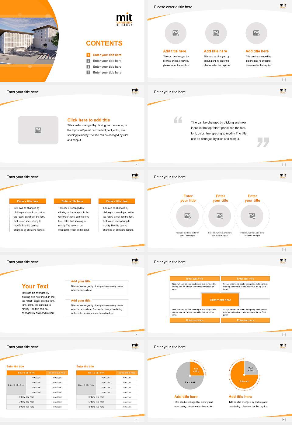 Maharashtra Institute of Technology University of Meghalaya Course/Courseware Creation PPT Template16:9 ratio PPT effect preview image2