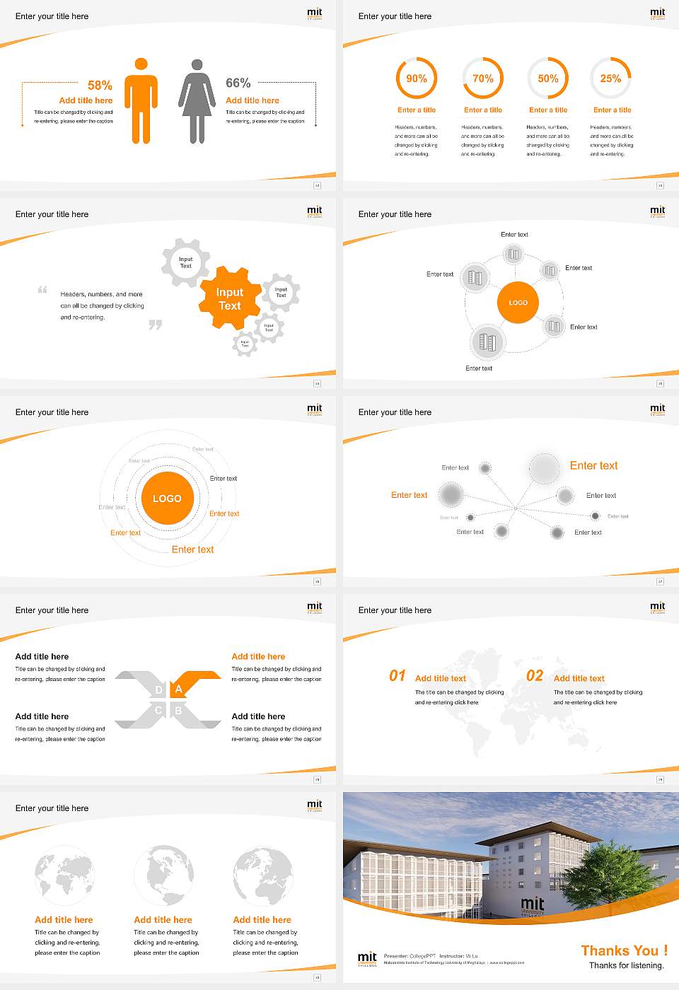 Maharashtra Institute of Technology University of Meghalaya Course/Courseware Creation PPT Template16:9 ratio PPT effect preview image4