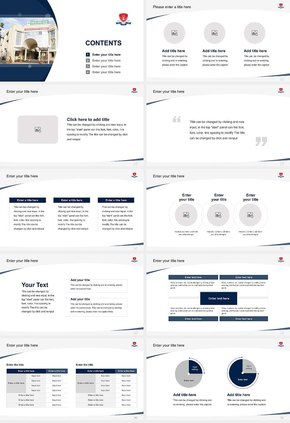 Mahatma Gandhi University of Medical Sciences & Technology Course/Courseware Creation PPT Template16:9 ratio PPT effect preview image2