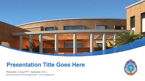 Mahatma Gandhi University, Nalgonda(TS) Course/Courseware Creation PPT Template