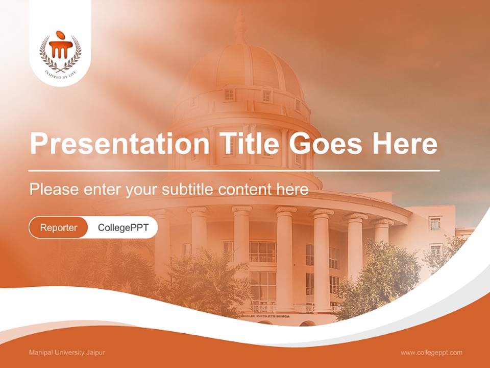 Manipal University Jaipur Lecture Sharing and Networking Event PPT Template4:3 ratio PPT effect preview image4