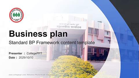 Mahatma Phule Krishi Vidyapeeth Competition/Entrepreneurship Contest PPT Template