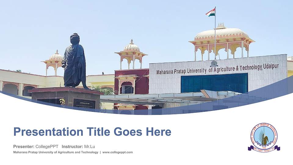Maharana Pratap University of Agriculture and Technology Course/Courseware Creation PPT Template16:9 ratio PPT effect preview image