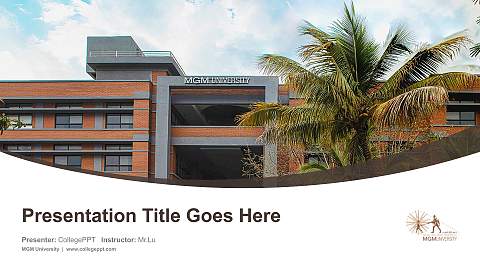 MGM University Course/Courseware Creation PPT Template