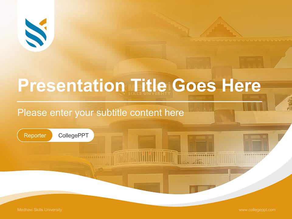 Medhavi Skills University Lecture Sharing and Networking Event PPT Template4:3 ratio PPT effect preview image4