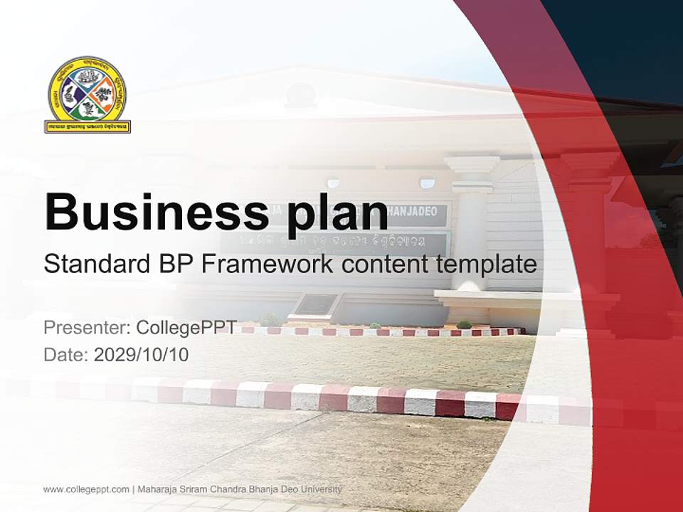 Maharaja Sriram Chandra Bhanja Deo University Competition/Entrepreneurship Contest PPT Template4:3 ratio PPT effect preview image9