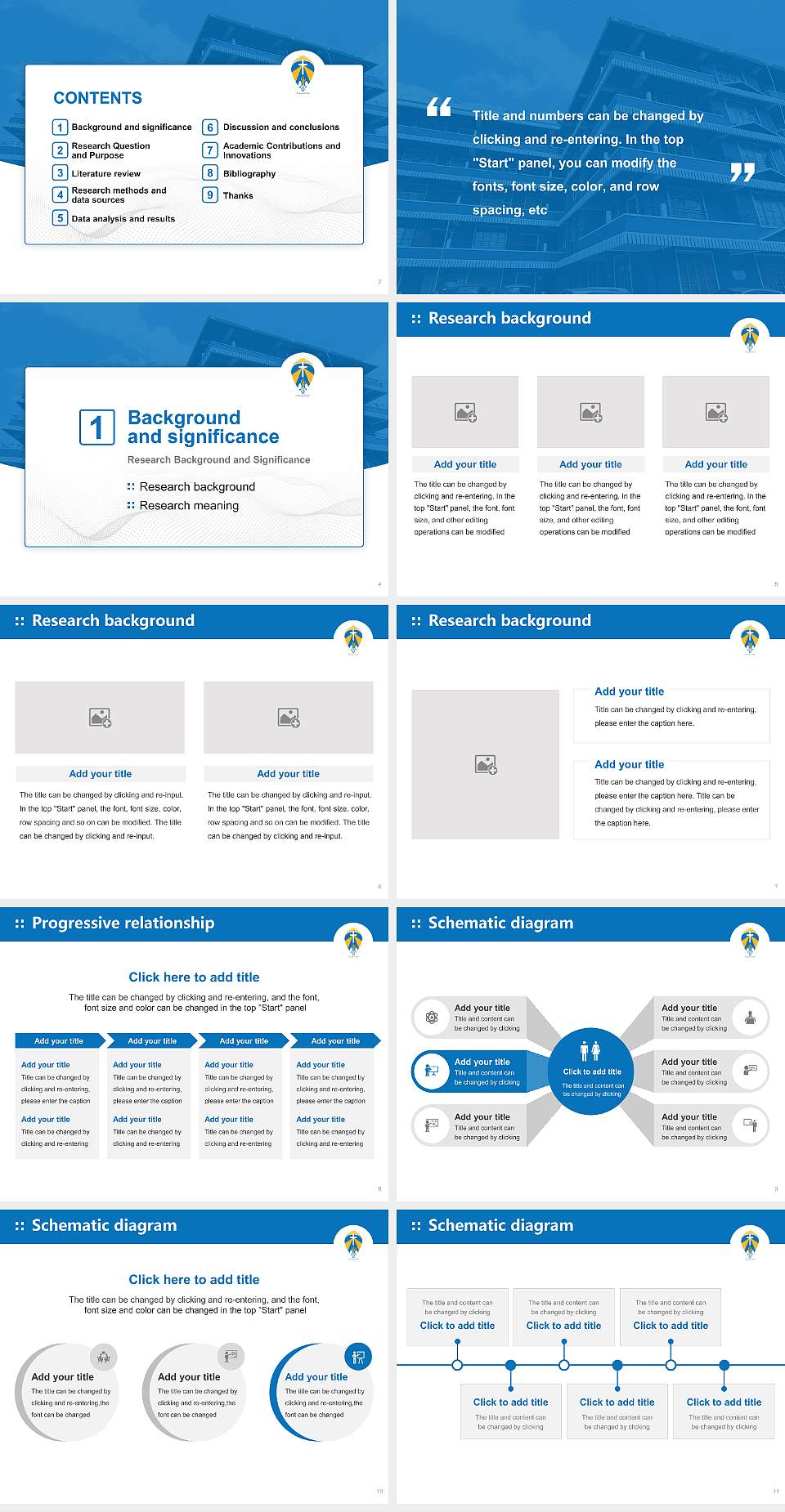 Martin Luther Christian University Graduation Thesis Defense PPT Template4:3 ratio PPT effect preview image2