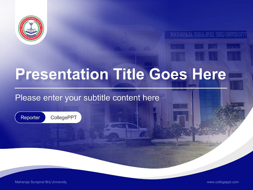 Maharaja Surajmal Brij University Lecture Sharing and Networking Event PPT Template4:3 ratio PPT effect preview image4