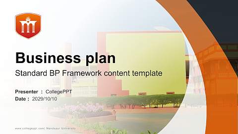 Mandsaur University Competition/Entrepreneurship Contest PPT Template