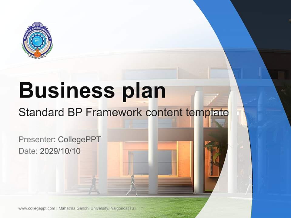 Mahatma Gandhi University, Nalgonda(TS) Competition/Entrepreneurship Contest PPT Template4:3 ratio PPT effect preview image9